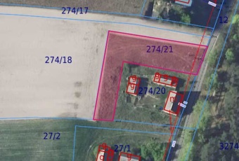 Działka rolna 1502 m² – Jeziora Wielkie