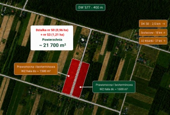 Kompleks agro-magazynowy 2,2 ha | 2 prawomocne WZ