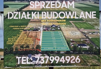 Sprzedam atrakcyjne działki budowlane w Śmiechowie