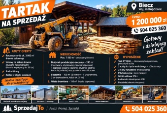 Sprzedam tartak Biecz Małopolskie