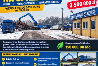 Sprzedam firmę skup złomu na sprzedaż-nieruchomość