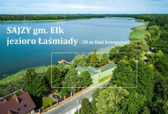Dom i działka z linią brzegową jez. Łaśmiady 