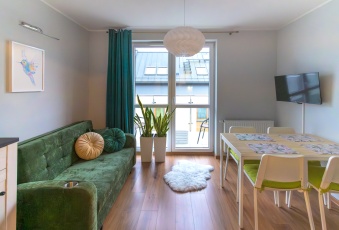 2 pokoje,balkon, garaż podziemny, Internet w cenie